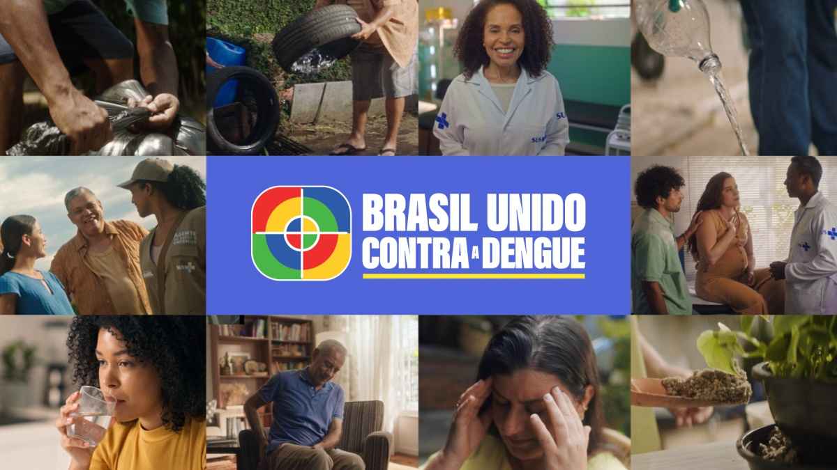 Portada de "Brasil Unido Contra el Dengue", nueva campaña de Nacional Comunicação para el Ministerio de Salud