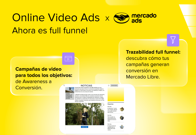 Portada de Mercado Ads lanza Online Video Ads: anuncios de video clickeables que impulsan compras dentro de Mercado Libre