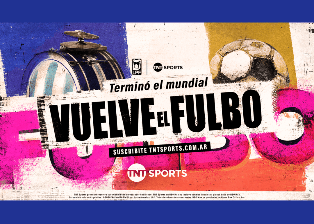 Portada de "Terminó el Mundial, vuelve el fulbo", la campaña de TNT Sports para el regreso del fútbol argentino