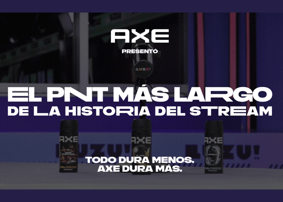 Portada de AXE Supreme presenta el PNT más largo de la historia del streaming en LuzuTV
