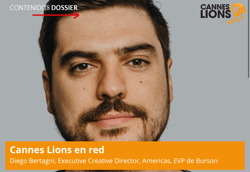 Portada de Diego Bertagni, jurado de PR Lions: “Las ideas de PR tienen que sobrevivir en la jungla, no en el zoológico”