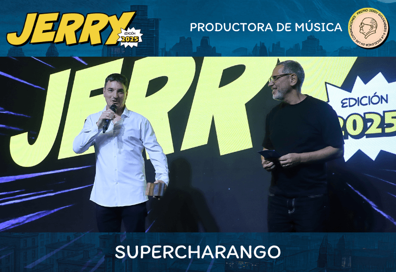 Portada de Gianni Dusio, Socio de Supercharango, ganadores como Productora de Música