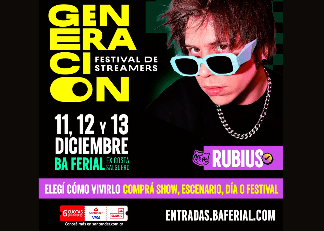 Portada de GENERACIÓN, el festival de streamers: el encuentro que los jóvenes ya eligieron