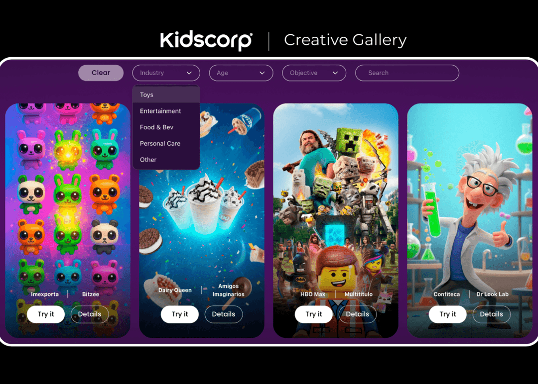 Portada de Kidscorp presenta su nueva Creative Gallery