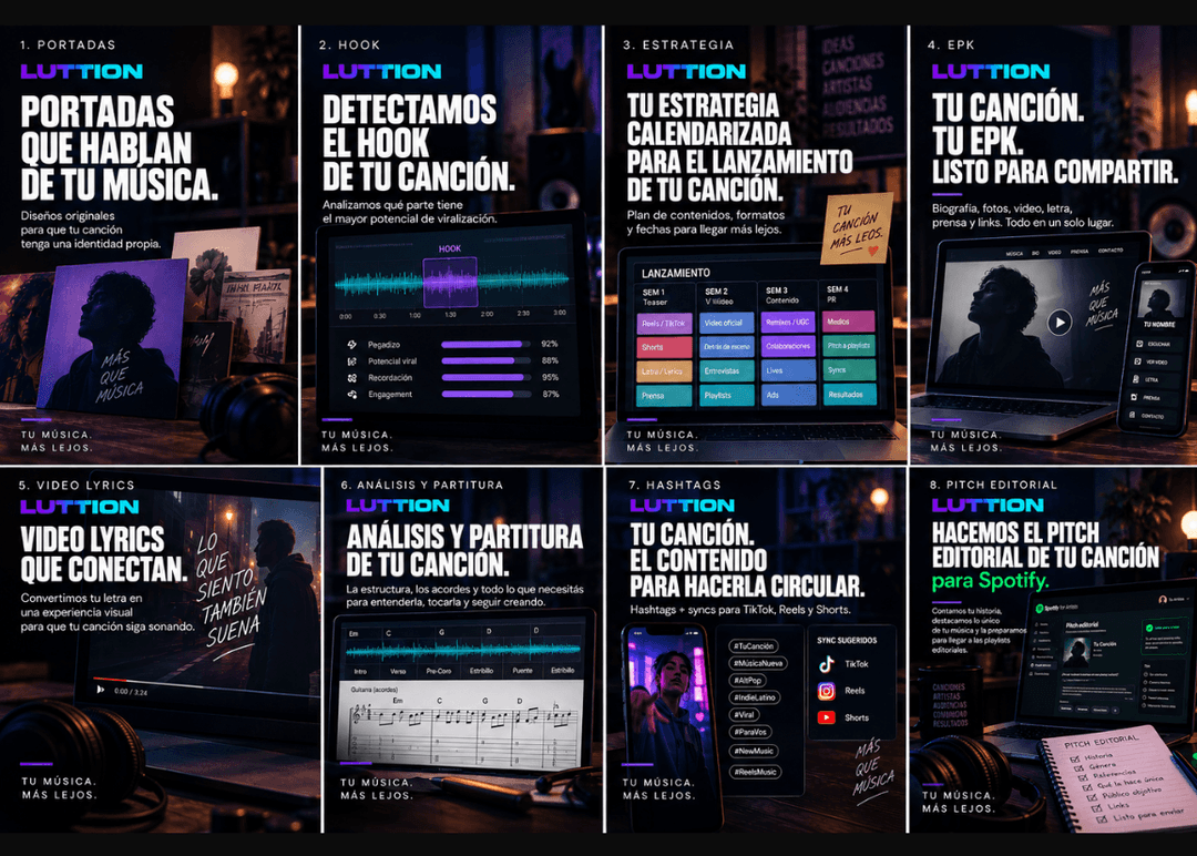 Portada de Luttion construyó un AI Label Manger para ayudar a los artistas en sus lanzamientos