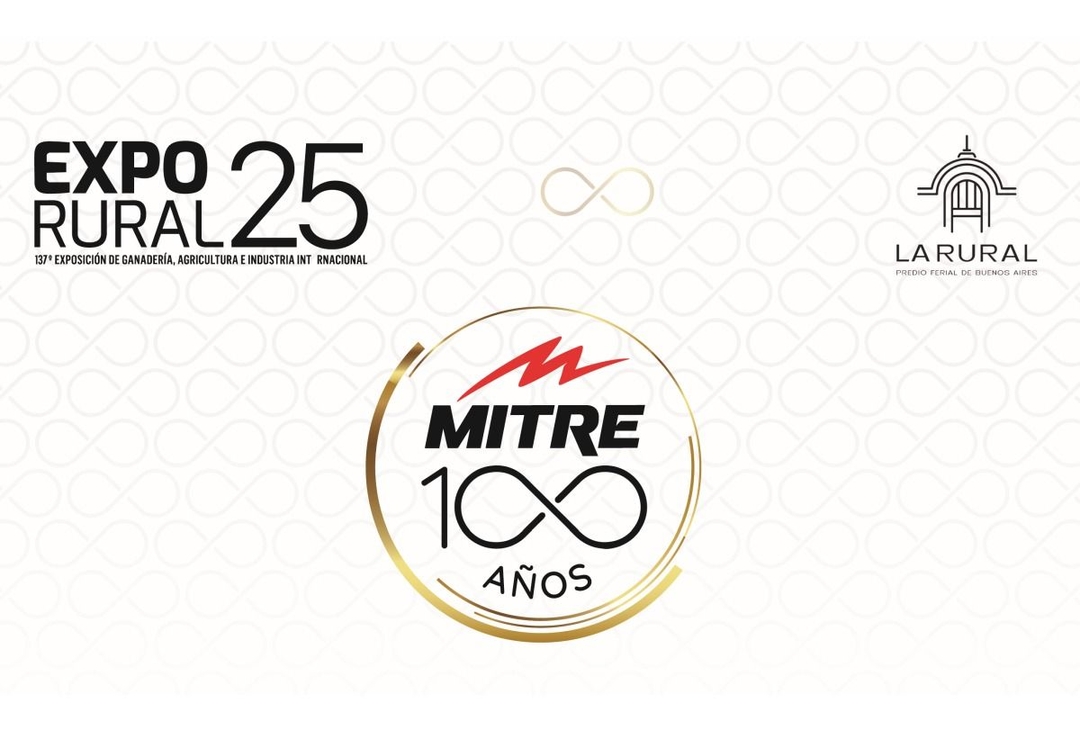 Portada de Radio Mitre, presente en la Exposición Rural Ganadera