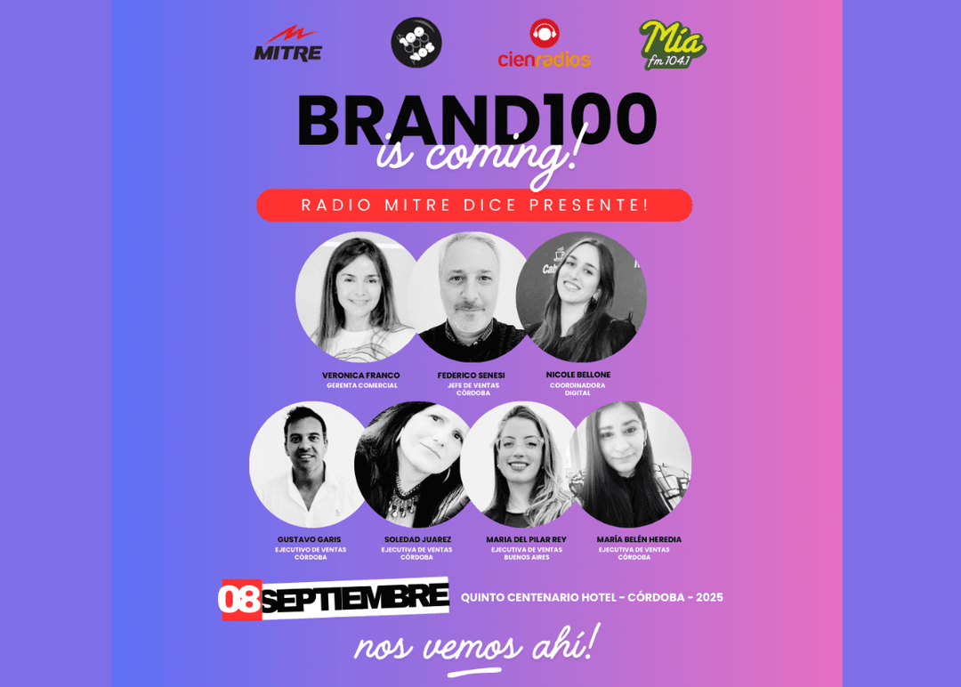 Portada de Radio Mitre vuelve a decir presente en el Brand 100 2025