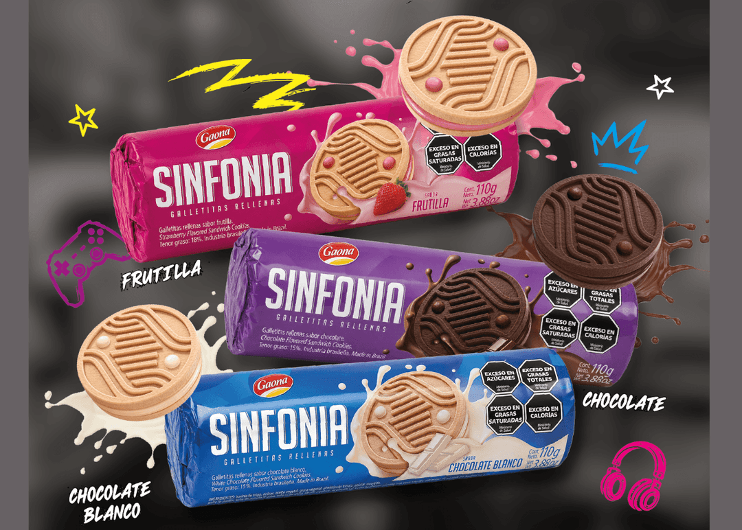 Portada de Sinfonía creó galletitas rellenas con chocolate blanco