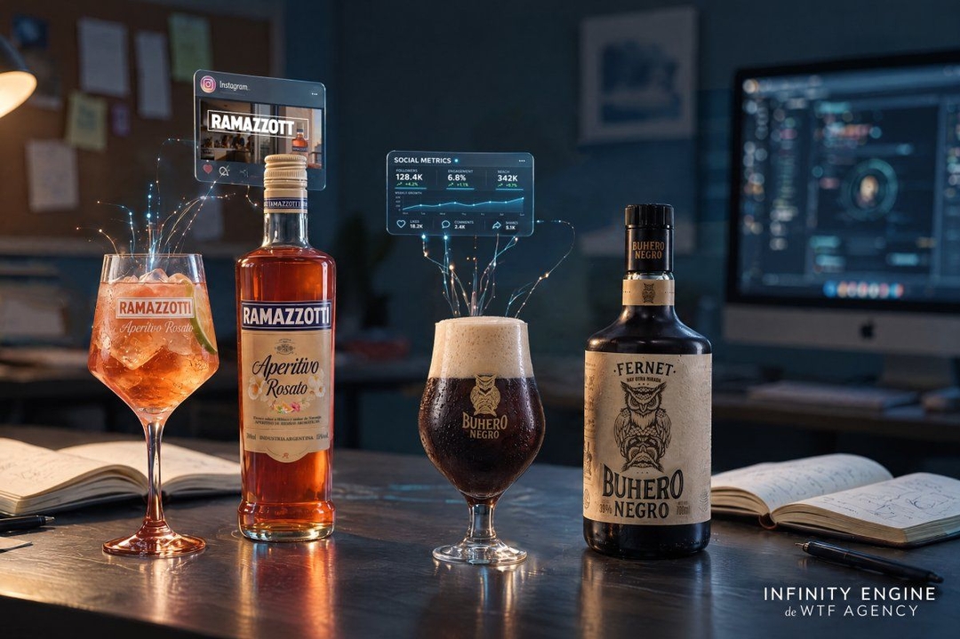 Portada de Pernod Ricard elige a WTF y su Infinity Engine para su aperitivo Ramazzotti Rosato y fernet Buhero Negro