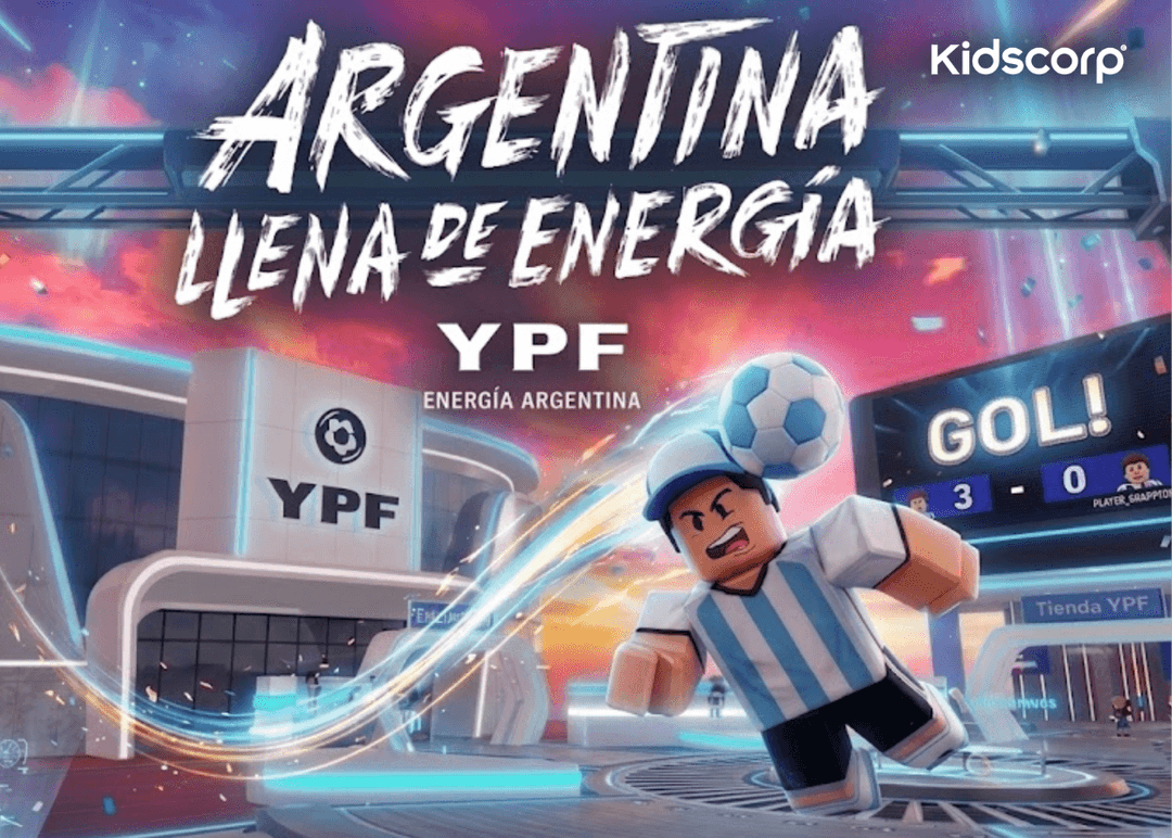 Portada de YPF eligió a Kidscorp para conectar con audiencias U18 en Roblox