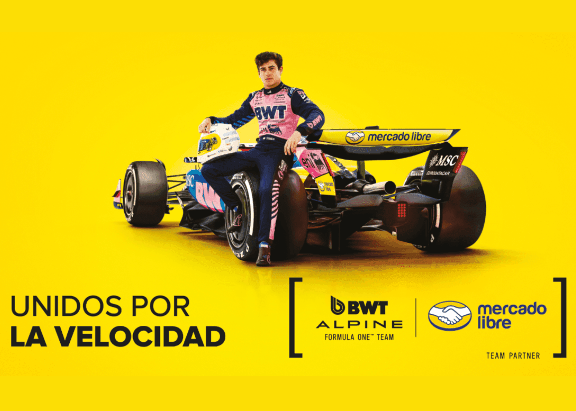 Portada de Mercado Libre y BWT Alpine Formula One Team, unidos por la velocidad