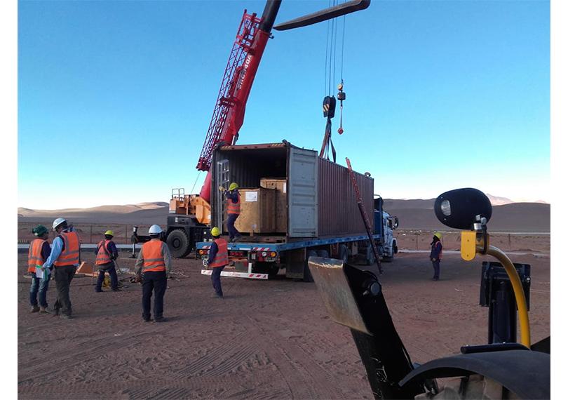 Portada de GEA Logistics, a cargo del transporte para la Estación del Altiplano, en el mayor parque solar del país