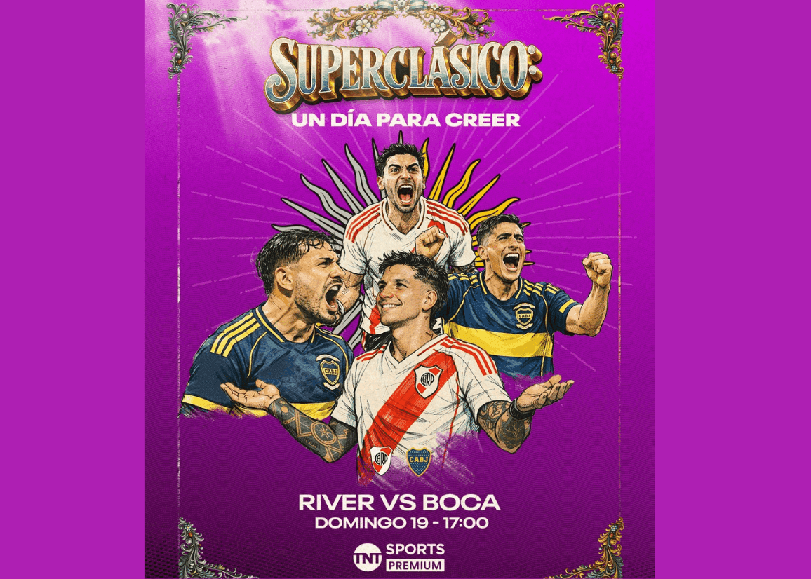 Portada de TNT Sports presenta “Superclásico: un día para creer”, su nueva campaña para el Superclásico