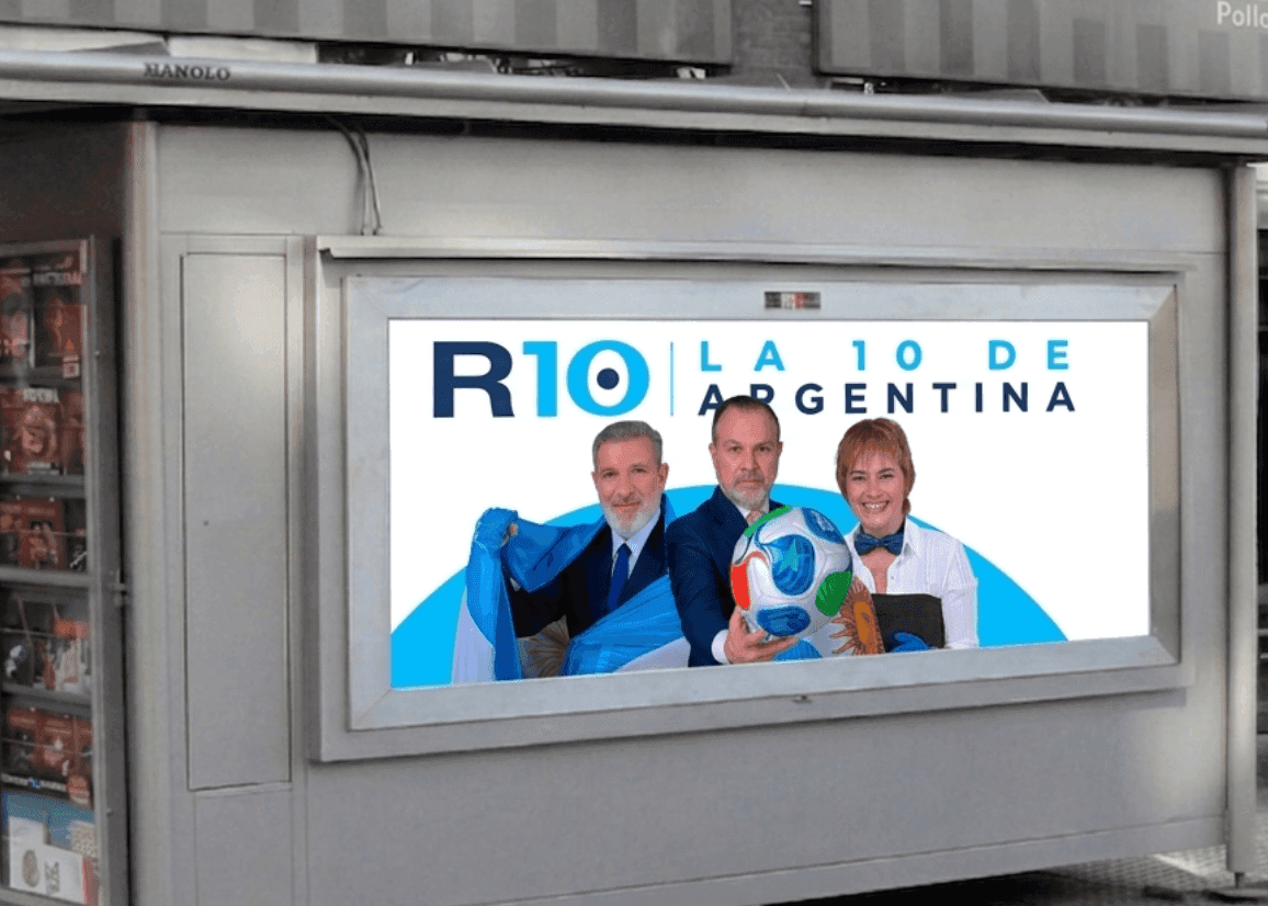 Portada de Radio 10 y La Pop101.5 se suman al espíritu mundialista con una campaña en vía pública