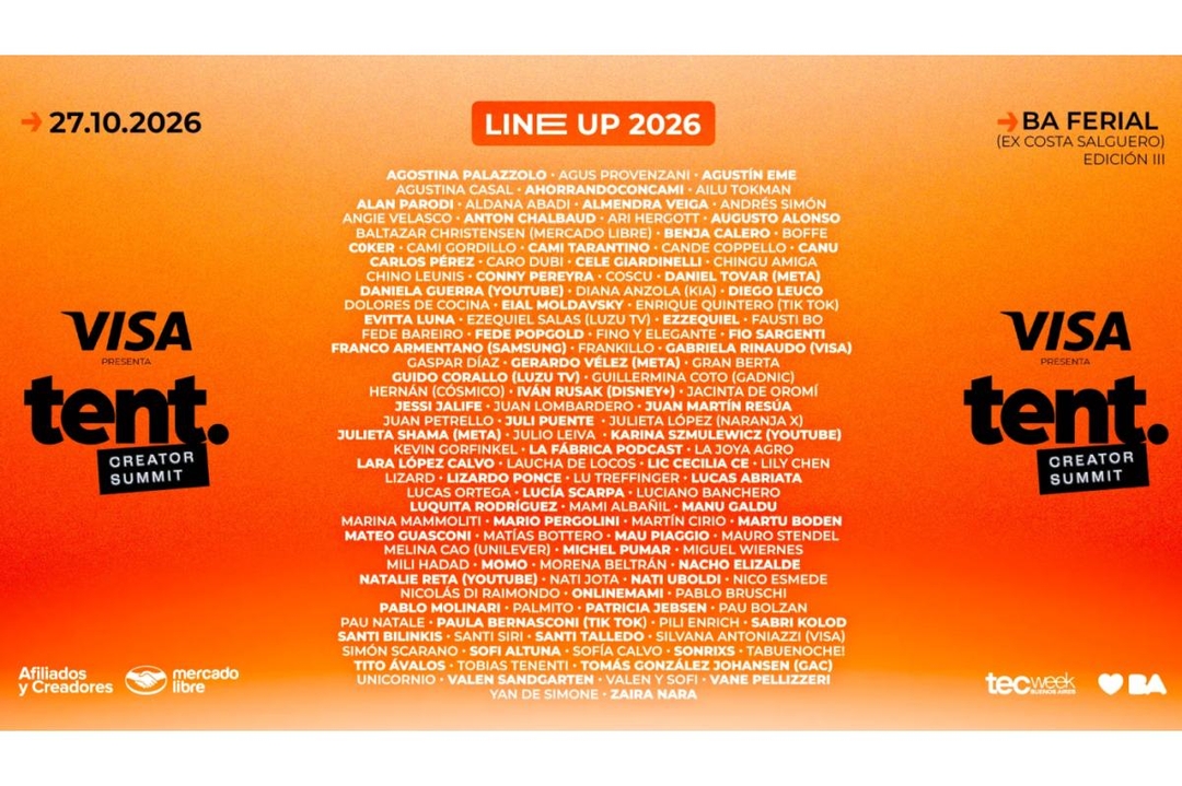 Portada de Llega una nueva edición de Tent Creator Summit